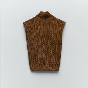 Zara Chunky Pull on Vest Sz M